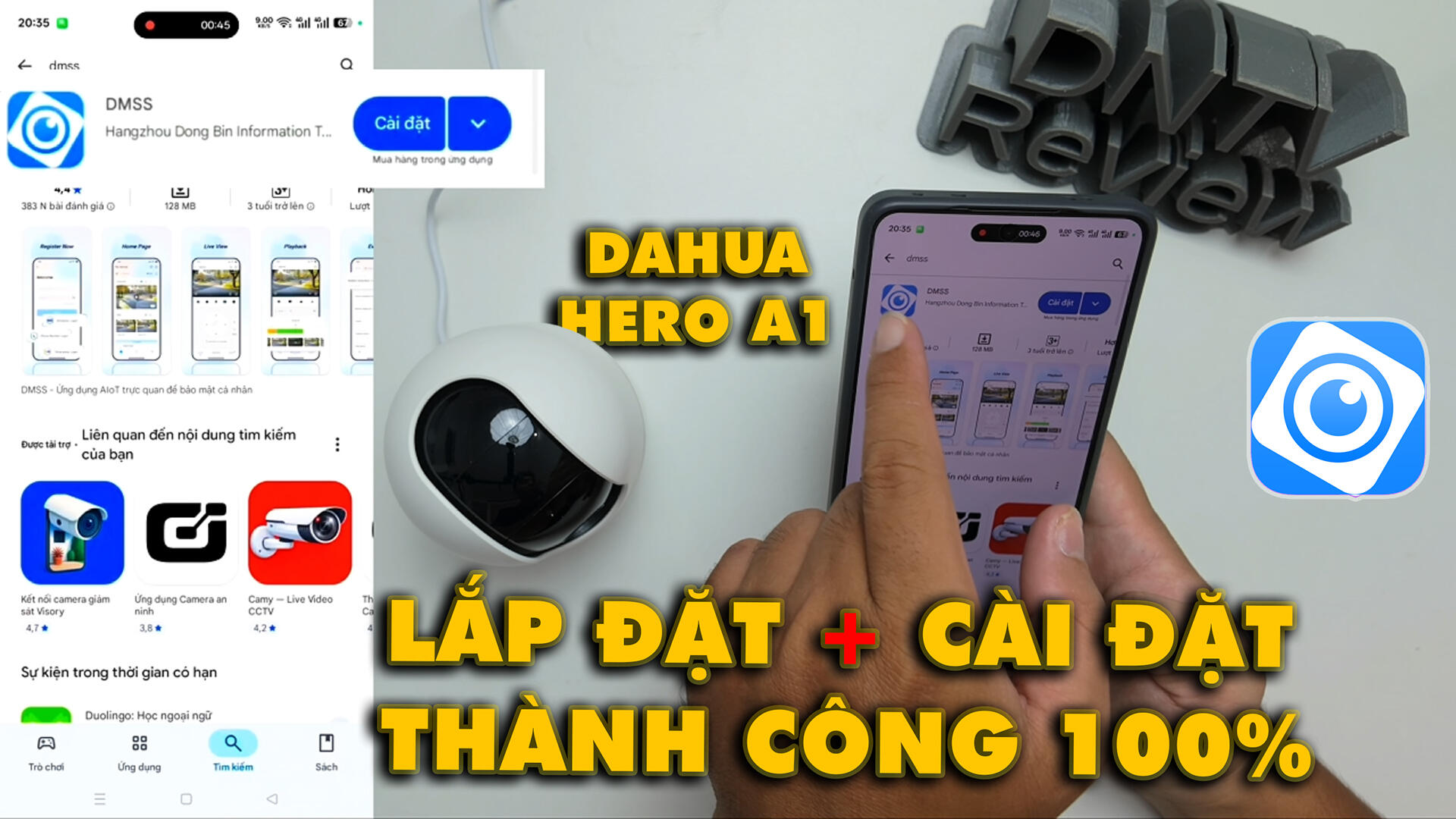 Hướng dẫn lắp đặt và cài đặt camera Dahua Hero A1 - thumbnail
